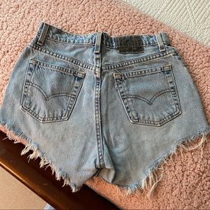 RARE SILVER TAB LEVI JEAN SHORTS